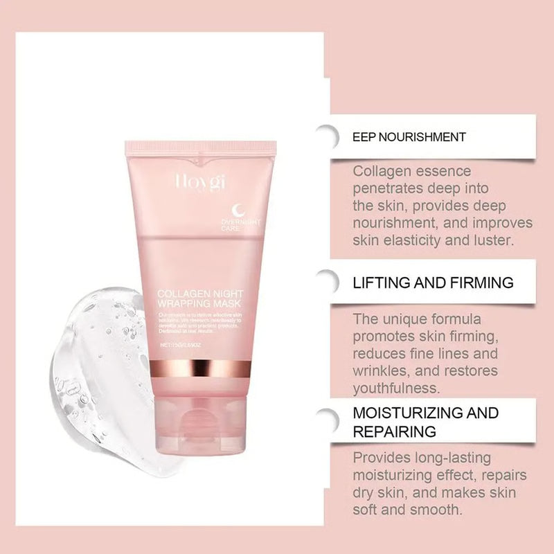 Hydrating Firming Mask, Overnight Collagen Treatment to Reduce Sagging & Dullness