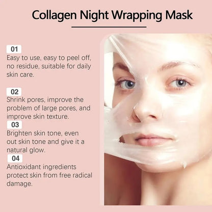 Hydrating Firming Mask, Overnight Collagen Treatment to Reduce Sagging & Dullness
