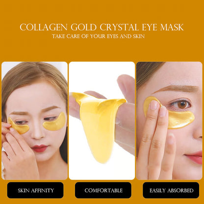 Gold Infused Hydrating Collagen Eye Patches Anti Aging Dark Circle & Puffiness Gold Eye Mask