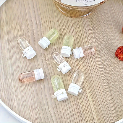Leak-Proof Travel Bottles for Makeup Remover & Lotion - Portable Flip-Top Dispenser Set