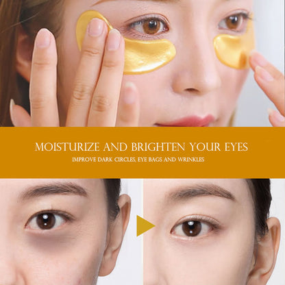 Gold Infused Hydrating Collagen Eye Patches Anti Aging Dark Circle & Puffiness Gold Eye Mask