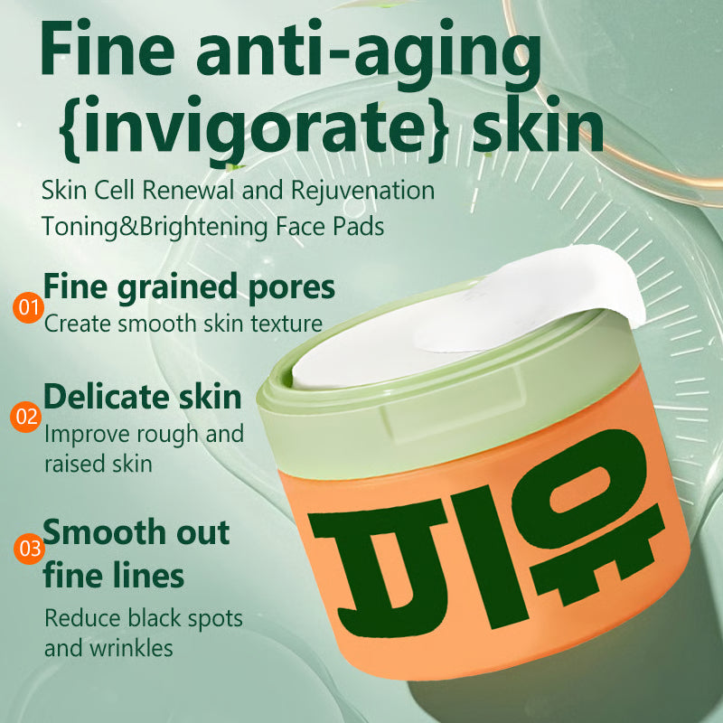 Revitalizing Anti-Aging Toner Pads with Snail Mucin & Niacinamide for Dark Spots & Wrinkle Minimizing