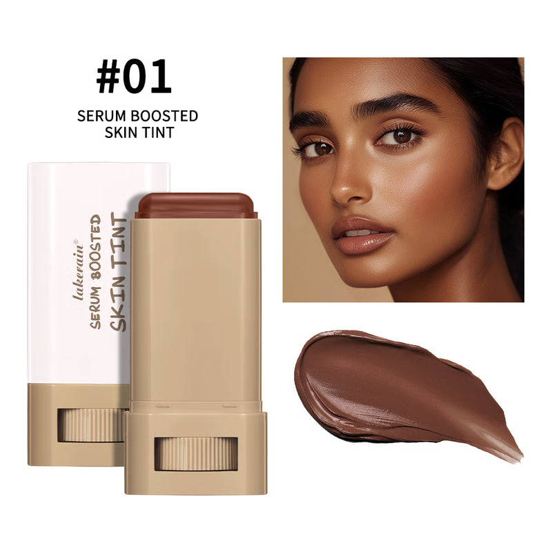 Foundation Stick Serum Boosted, Skin Tint Balm, Silky Texture, Moisturizing Coverage, Plumper, Natural Even Skin Tone