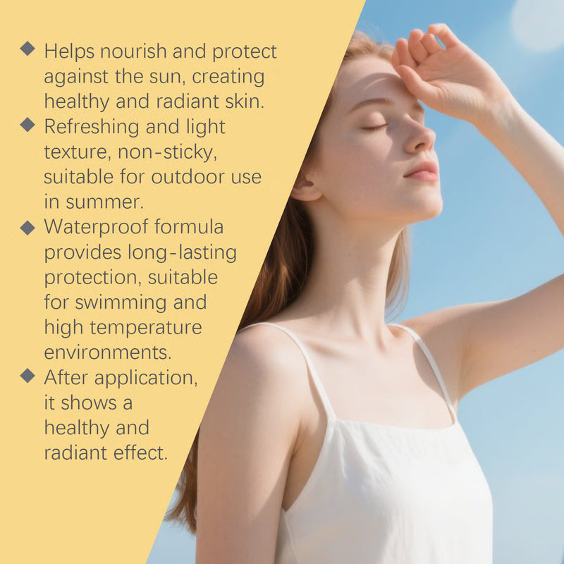 Coconut Glow Sunscreen Oil Waterproof UV Protection Body Oil for Radiant Skin