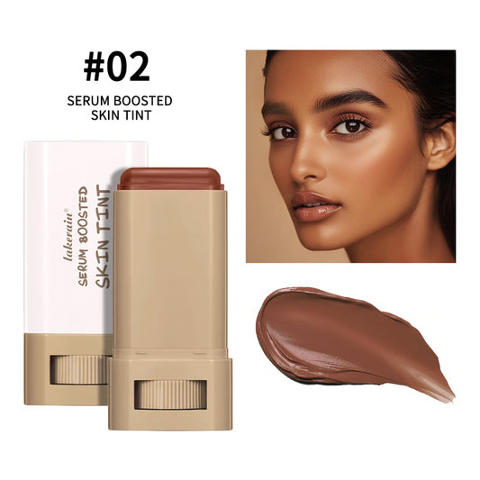 Foundation Stick Serum Boosted, Skin Tint Balm, Silky Texture, Moisturizing Coverage, Plumper, Natural Even Skin Tone