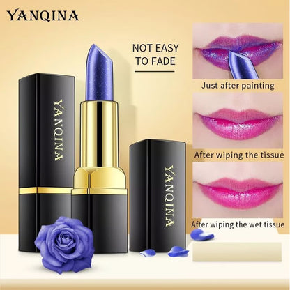 Magical Discoloration Blue-Rose Temperature Changing Lipstick – Color-Shifting, Moisturizing & Long Lasting