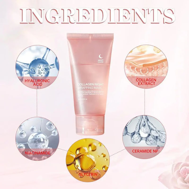 Hydrating Firming Mask, Overnight Collagen Treatment to Reduce Sagging & Dullness
