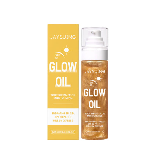 Coconut Glow Sunscreen Oil Waterproof UV Protection Body Oil for Radiant Skin