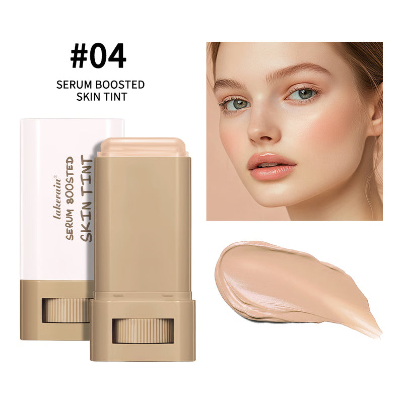 Foundation Stick Serum Boosted, Skin Tint Balm, Silky Texture, Moisturizing Coverage, Plumper, Natural Even Skin Tone