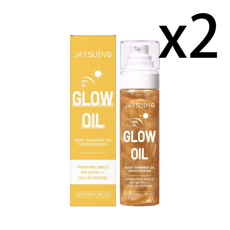 Coconut Glow Sunscreen Oil Waterproof UV Protection Body Oil for Radiant Skin