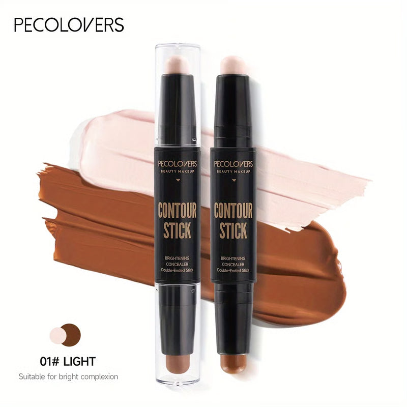 Double Head Highlight Pen, Waterproof Face Makeup Liquid, Contouring Foundation Contour, Concealer Stick Pencil Cosmetic