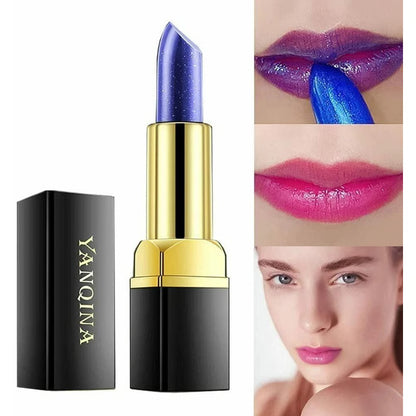 Magical Discoloration Blue-Rose Temperature Changing Lipstick – Color-Shifting, Moisturizing & Long Lasting