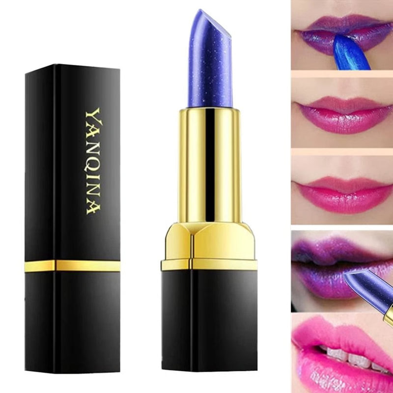 Magical Discoloration Blue-Rose Temperature Changing Lipstick – Color-Shifting, Moisturizing & Long Lasting